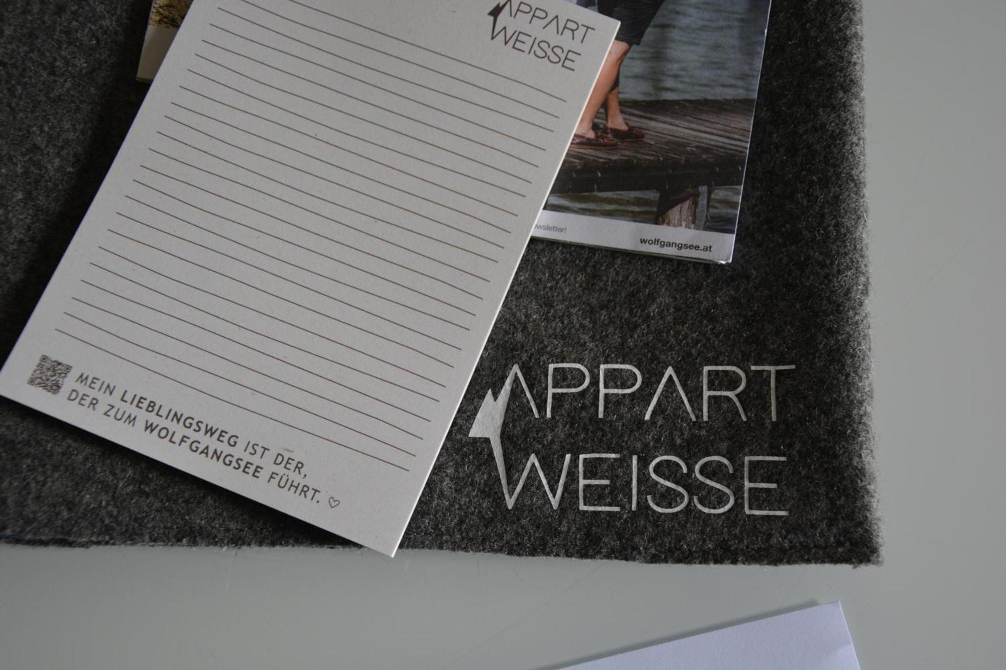 Appart Weisse Urlauben Am Wolfgangsee Sankt Gilgen Exterior foto